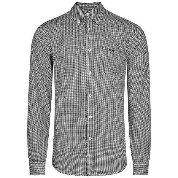 BEN SHERMAN Herren Casual Langarm Hemd 0052206-290 Black