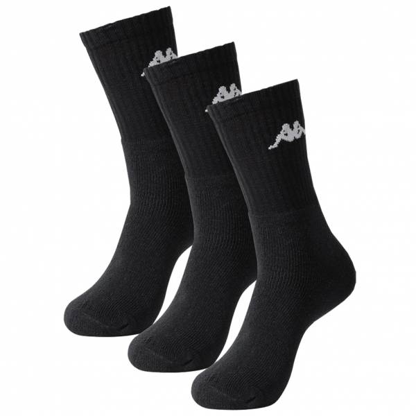 Kappa Unisex Sportsocken 3 Paar schwarz KAP11C-005