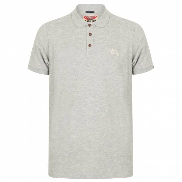 Tokyo Laundry Roseville Cotton Pique Herren Polo-Shirt 1X10922 Light Grey
