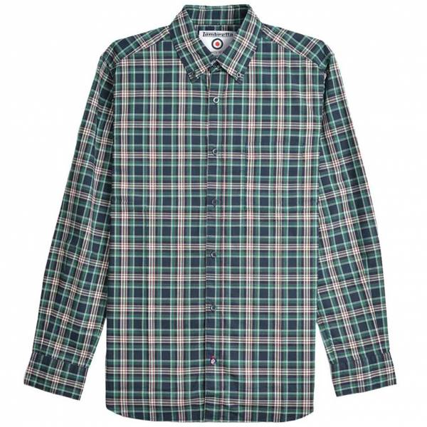 Lambretta Classic Check Shirt Herren Langarmhemd RWIS1466-NAVY