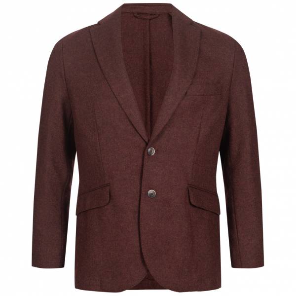 Hackett London Plain Shetland SB Herren Wolle Blazer HM441875R-299