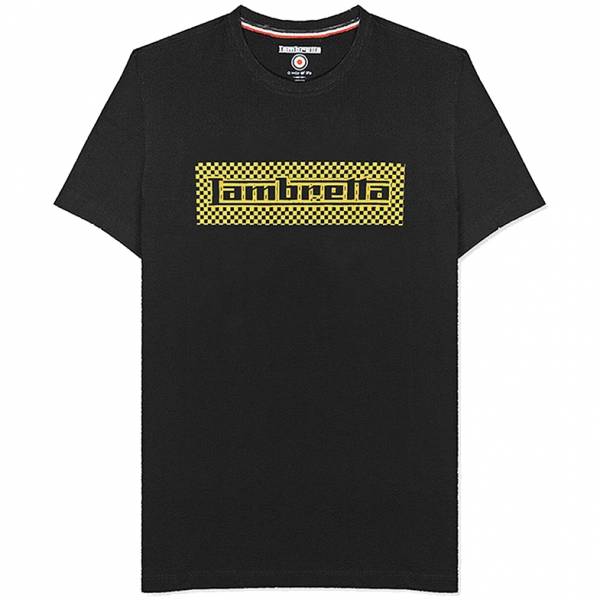 Lambretta Two Tone Box Heren T-shirt SS0164-ZWART GOUD