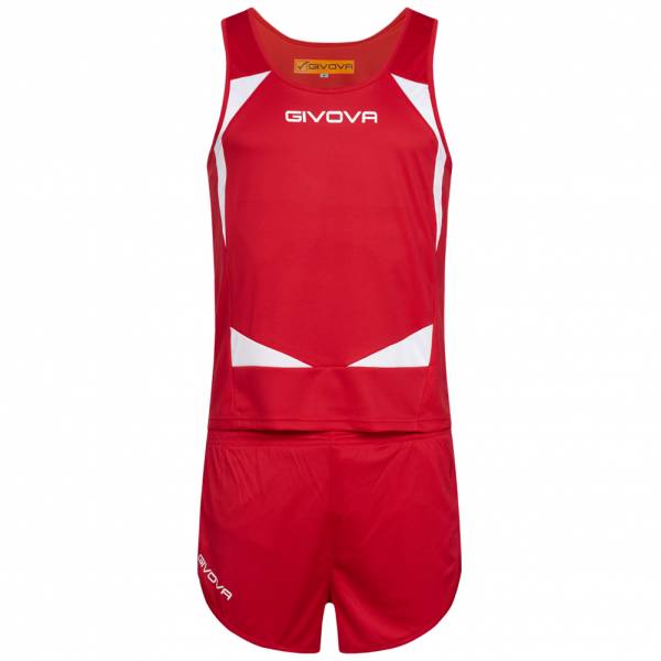 Givova Kit Sparta Atletismo Conjunto Camiseta + Short KITA05-1203 rojo L