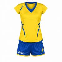 Zeus Kit Manila Damen Sport Trikot + Shorts giallo/royal
