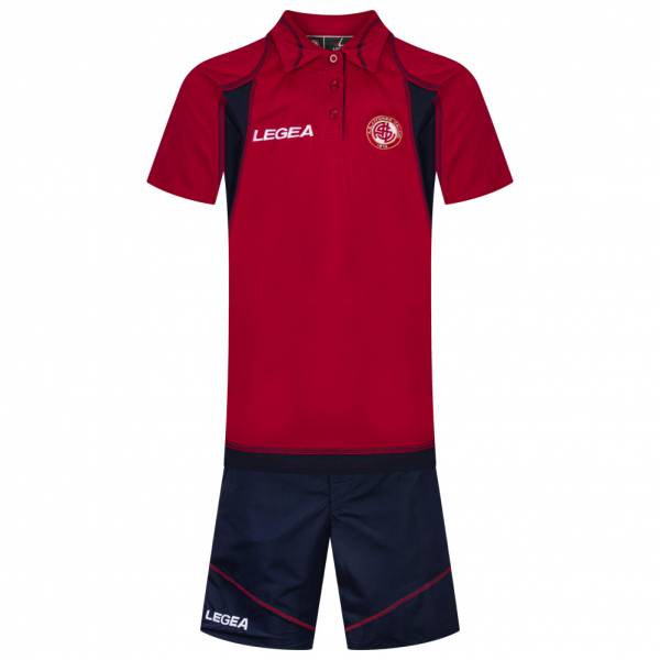 AS Livorno Calcio Legea Hommes Ensemble de présentation 2 pièces 3-AH-4830 Rouge