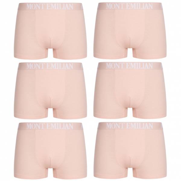 MONT EMILIAN &quot;Rouen&quot; Men Boxer Shorts Pack of 6 pink