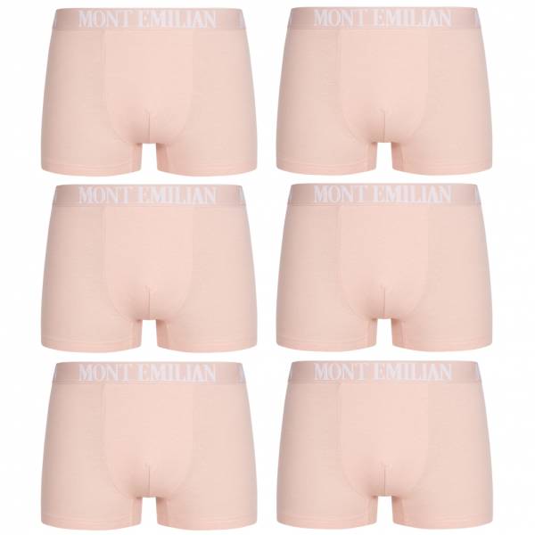 MONT EMILIAN &quot;Rouen&quot; Uomo Boxer Set da 6 rosa