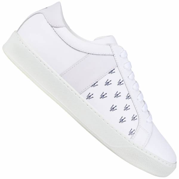 Maserati Tridente All Over White Unisex Sneakers in pelle 9200302