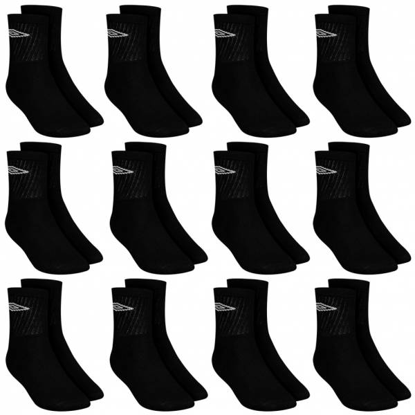 Umbro Crew Calzini sportivi 12 pezzi nero 1935-3-B