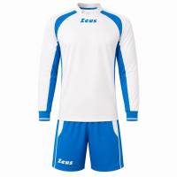 Zeus Kit Pippo Voetbaltenue + Short 2-delig bianco/royal blue
