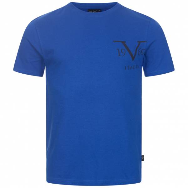 19V69 Versace 1969 Big Logo Mężczyźni T-shirt VI20SS0010B royal blue