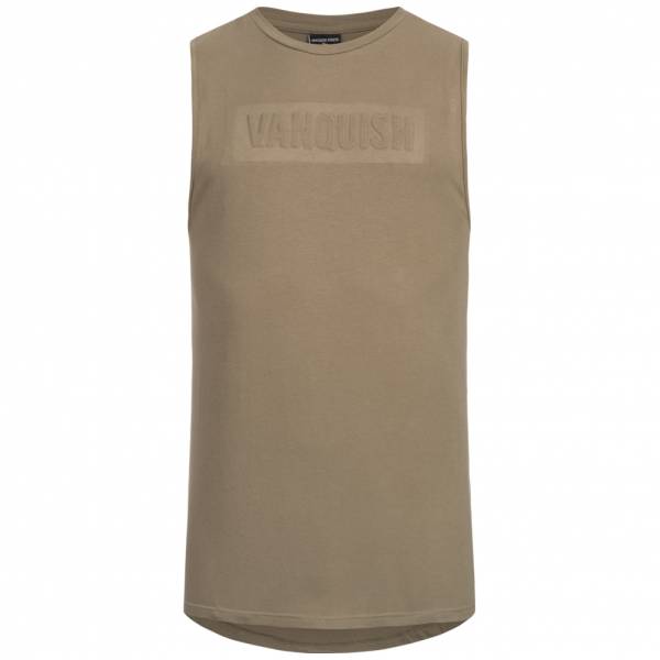 Vanquish Herren Fitness Panel Tank Top Shirt Brindle VA-TBR