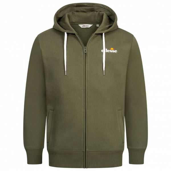 ellesse Klemerio Full Zip Heren Hooded Sweatjas SOP23857-Kaki