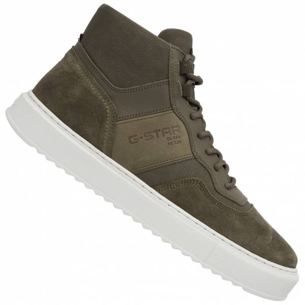 G-STAR RAW ROCUP II Mid Mężczyźni Sneakersy skórzane 2242 007716 OLV