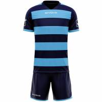 Givova Rugby Kit Jersey with Shorts navy/light blue
