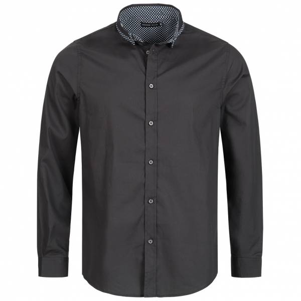 Process Black Shade Herren Langarm Hemd MSH-PB69SHADE Jet Black
