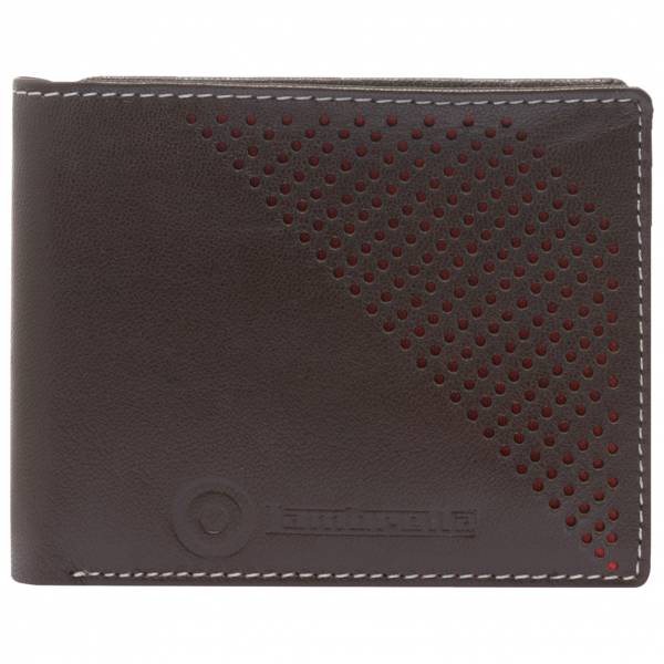 Lambretta Heren Klassieke lederen portemonnee JBLW11-WALLET-DKBRUIN