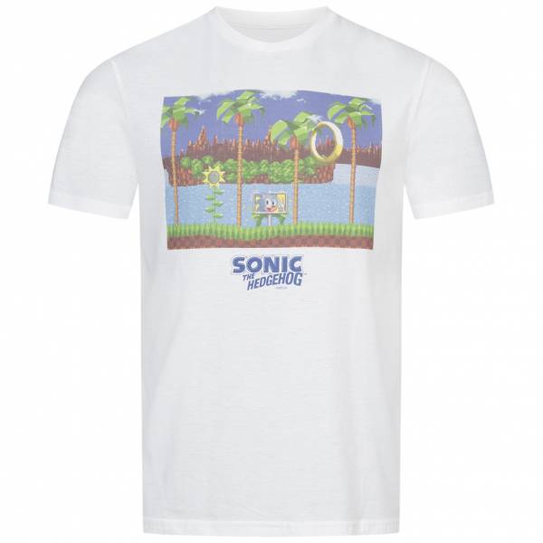 SONIC LE HÉRISSON Hommes T-shirt POMTS600WHT