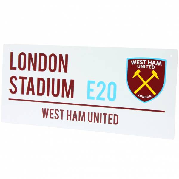 West Ham United FC Fan Street Sign Plaque de rue WDEPLSSWHM