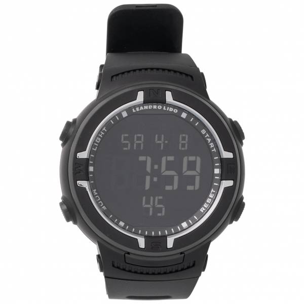 LEANDRO LIDO &quot;Vernazza&quot; Unisex Reloj deportivo negro/blanco