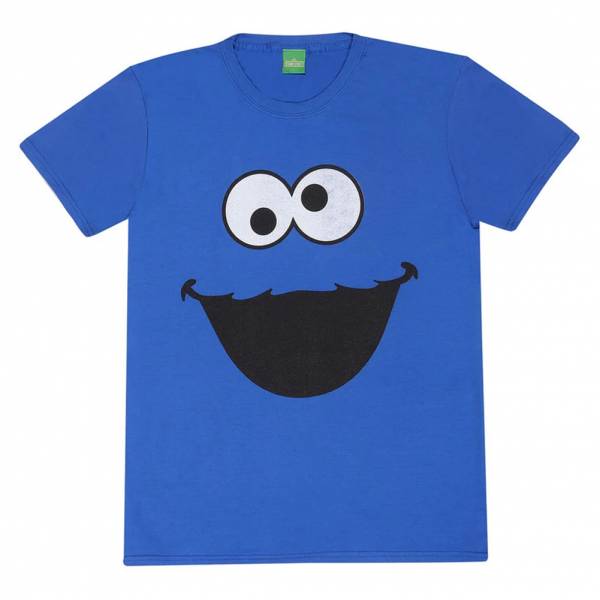 Sesame Street Cookie Monster Face Men T-shirt SES08990TSC
