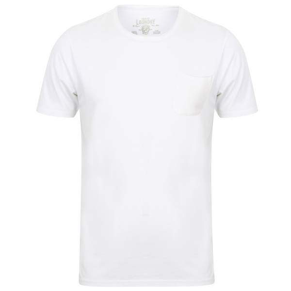 Tokyo Laundry Zella Cotton Pocket Herren T-Shirt 1C10284 Optic White