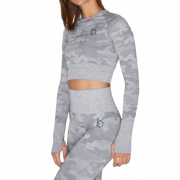 Beyond Limits Cropped Seamless Femmes Haut à manches longues BL11154