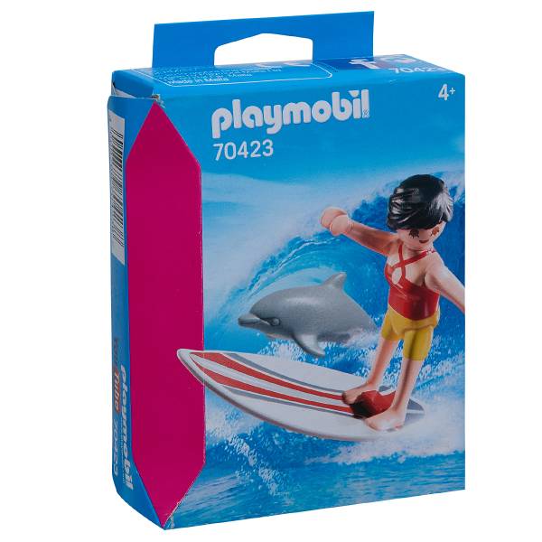 Image of PLAYMOBIL® Surfista con delfino 70423