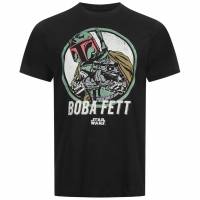 GUERRE STELLARI Retro Boba Fett Uomo T-shirt POMTS079BLK