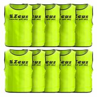 Zeus 10er-Pack Trainingsleibchen Neon Gelb