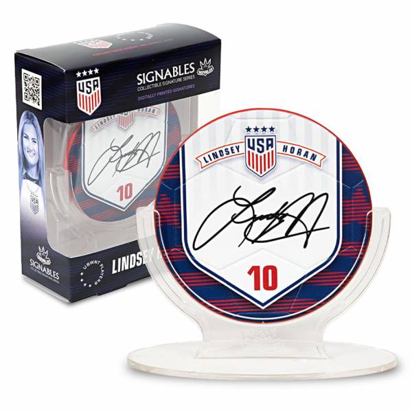 USA Linsay Horan #13 Pallone da calcio Oggetto da collezione 14 cm 850032256834