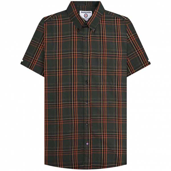 Lambretta Check Uomo Camicia a maniche corte RWIS1457-KHAKI
