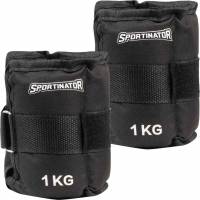 SPORTINATOR Braccialetti con peso per braccio e piede 1kg 2pz