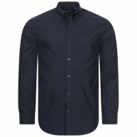 BEN SHERMAN Oxford Hombre Camisa de manga larga 0077857-MARINO OSCURO