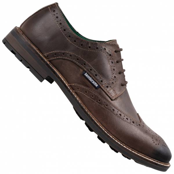 Image of Lambretta Carlo Brogue Uomo Scarpe eleganti in pelle marrone