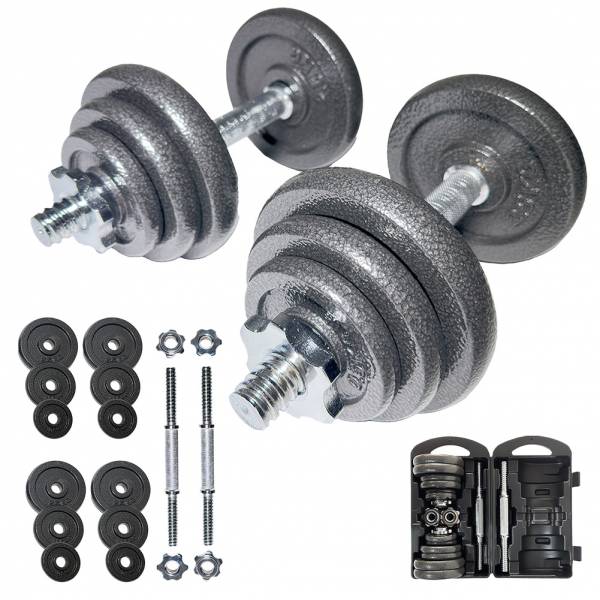 SPORTINATOR &quot;Machine&quot; Kurzhantel Set 20 kg mit Koffer