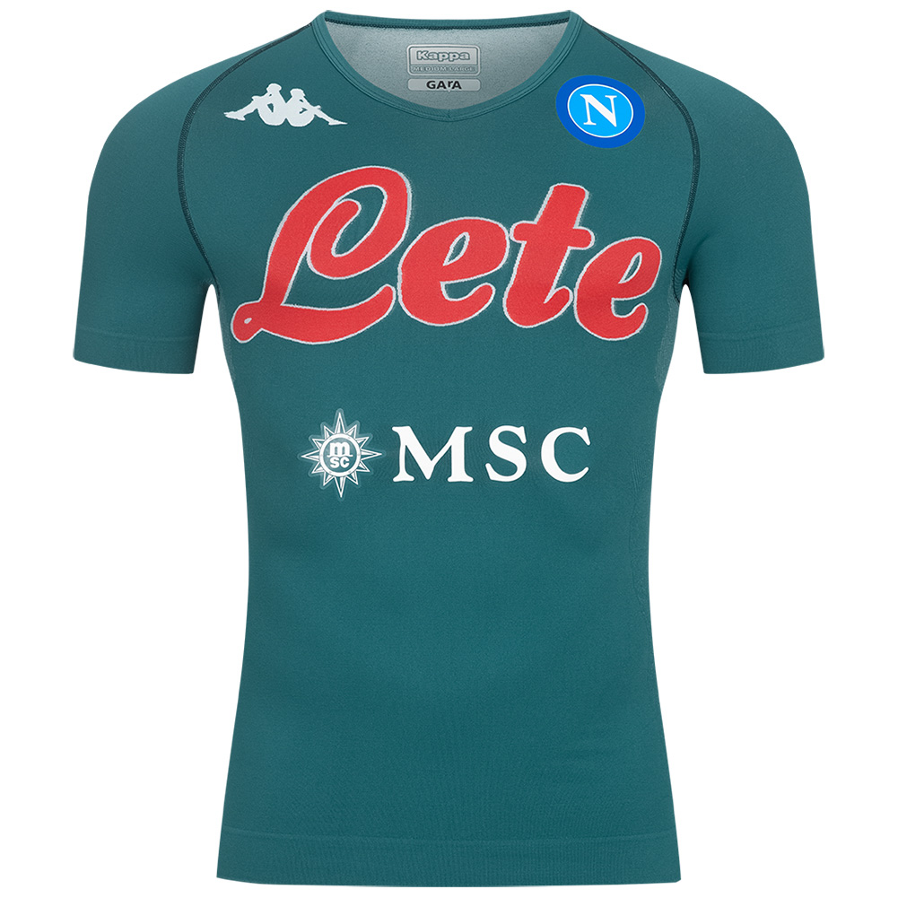 SSC Napoli Kappa Uomo Funzionale Maglia per l allenamento 31125EW BLU BENZINA scontosport