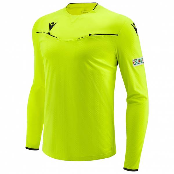 UEFA macron Hommes Maillot d'arbitre à manches longues 58575154