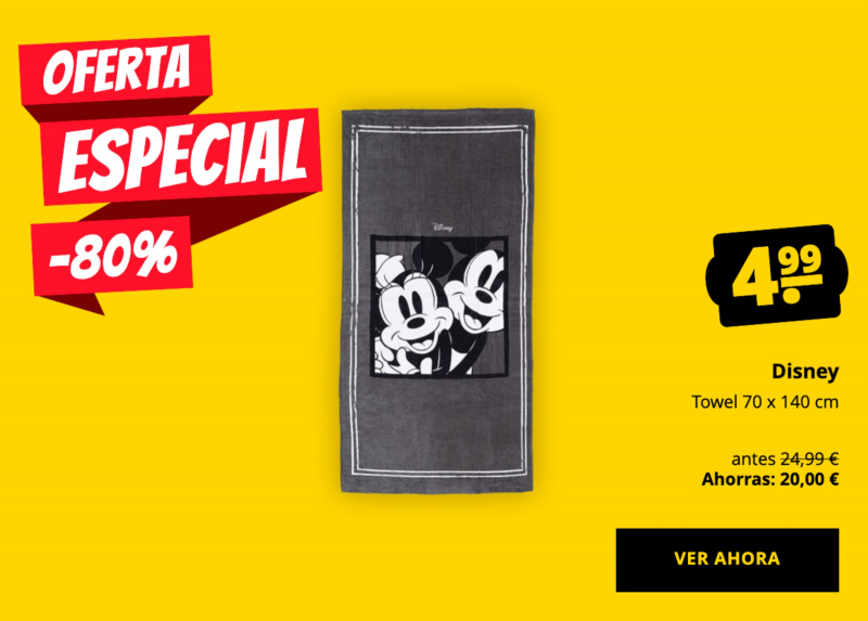 Disney Towel 70 x 140 cm solo 4,99 €