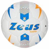 Zeus Pallone Tuono Pallone da calcio bianco royal blue