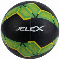 JELEX Bolzplatzheld Pallone da calcio in gomma nero-verde