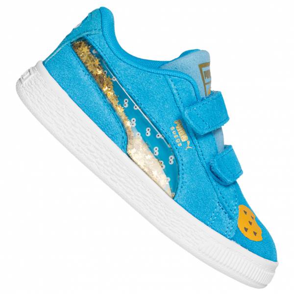 PUMA x Barrio Sésamo 50 Suede Statement Niño Sneakers 370384-01