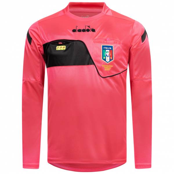 Italia AIA Match Diadora Uomo Maglia da arbitro a maniche lunghe 102.173012-50156