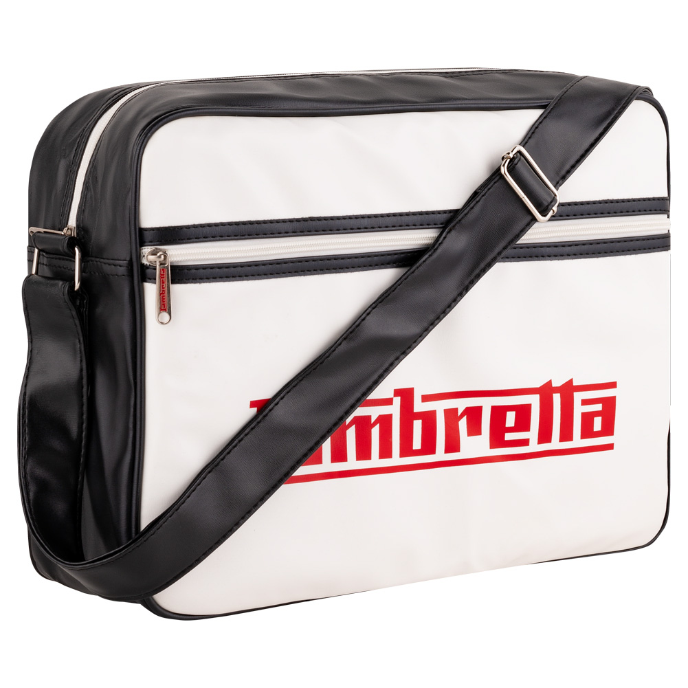 Lambretta Logo Flight bag T20075 BLK WHT SportSpar