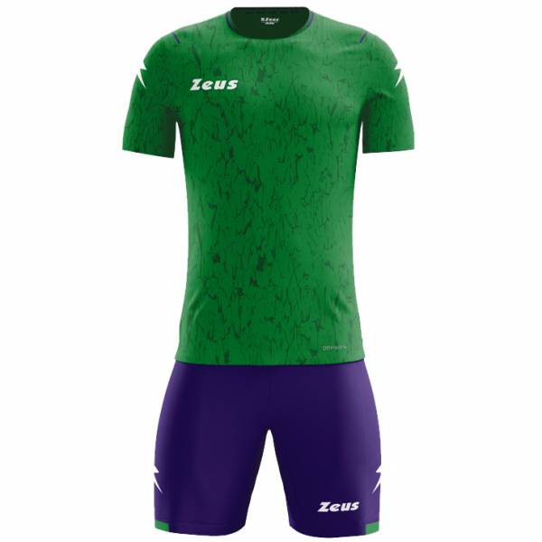 Zeus Kit Hero Ensemble de foot avec Short vert violet