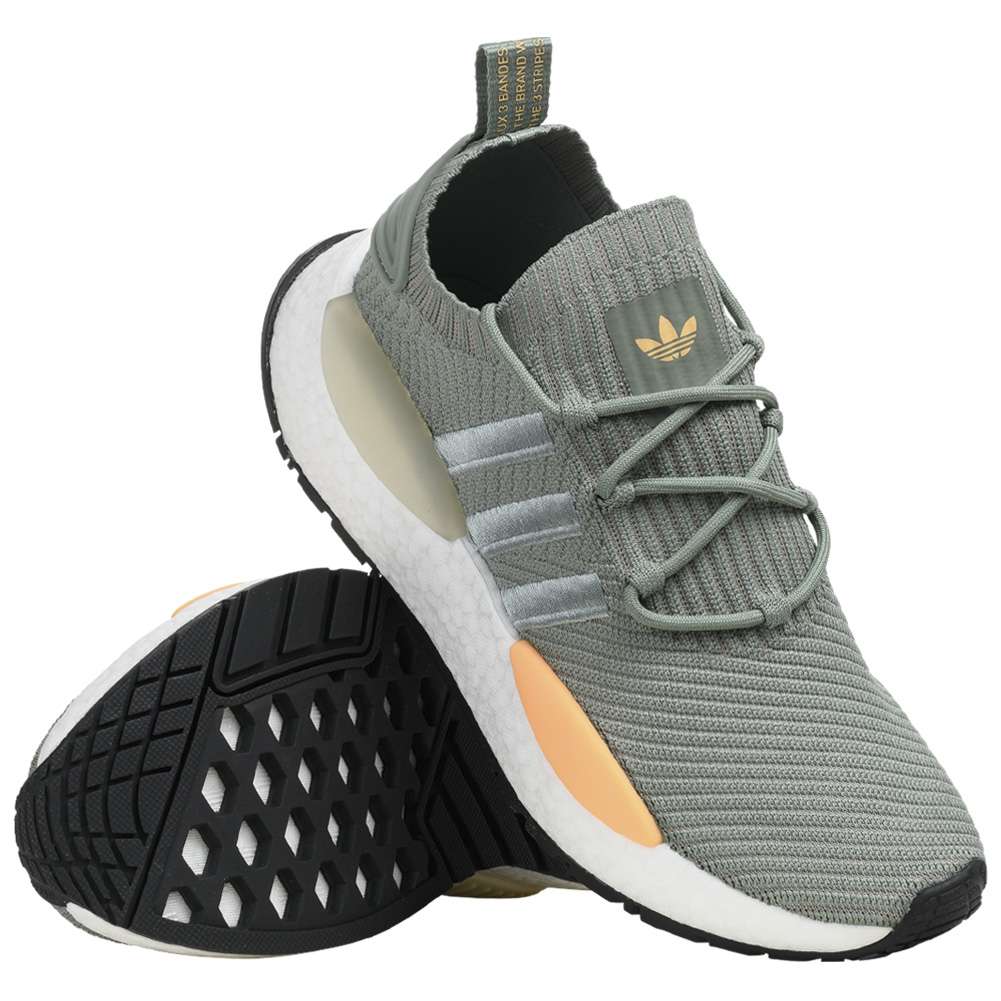 adidas gazelle silver green womens adidas NMD_R1 Black/White Kids FW0417 main image 1
