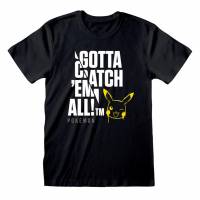 Pokémon Jumbo Text Men T-shirt POK02011TSB