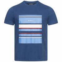 BEN SHERMAN Bold Stripe Panel Men T-shirt 0073037DARK BLUE