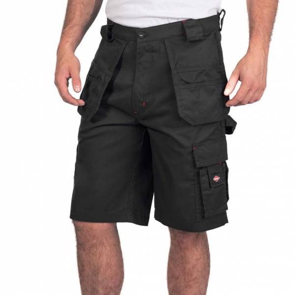 Lee Cooper Holster Pocket Workwear Hommes Short de travail noir LCSHO810-BLK