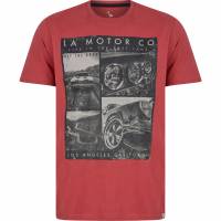 Sth. Shore La Motor Co Herren T-Shirt 1C18100 Garnet Rose